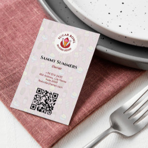 Carte De Visite Commerce de crème glacée   Saveurs délicieuses de