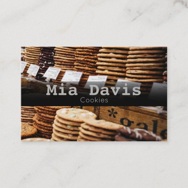 Carte de visite commercial Cookies Baker (Devant)