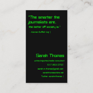 Carte De Visite Commodore 64