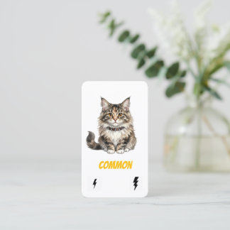 Carte De Visite Common Punk Cat-Collector Card-Maine Coon Rebel 