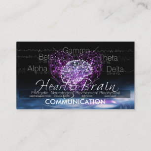 Carte De Visite Communication du coeur et du cerveau