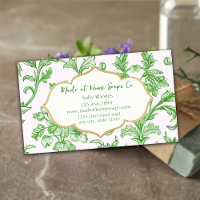 Compagnie de savon artisanal à fleurs vertes