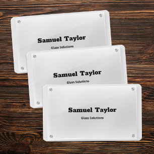 Carte De Visite Compagnie de verre