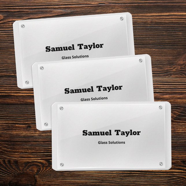 Carte De Visite Compagnie de verre (Glass Cards)