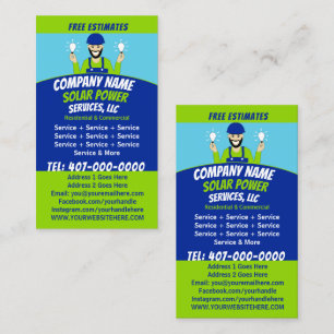 Carte De Visite Compagnie des services d'ampoule solaire