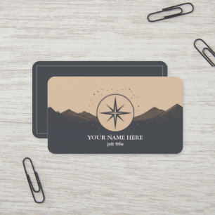 Carte De Visite Compas nautique élégant