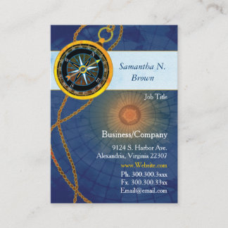 Carte De Visite Compass Corporate (En arrière)
