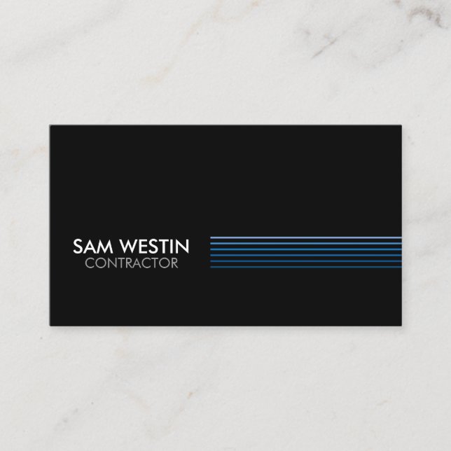 Carte De Visite Compétences de métier d'entrepreneur (Devant)