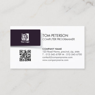 Carte De Visite Compétences techniques de programmeur informatique