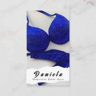 Carte De Visite Compétition de Fitness Bikini Crystal Convient aux