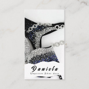 Carte De Visite Compétition de Fitness Crystal Bikini Convient aux