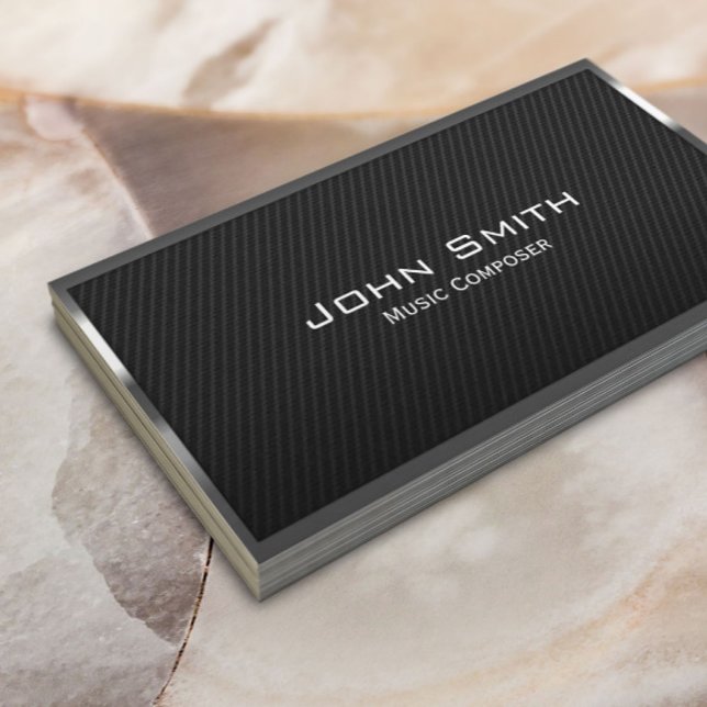 Carte de visite compositeur de fibre de carbone (Créateur téléchargé)