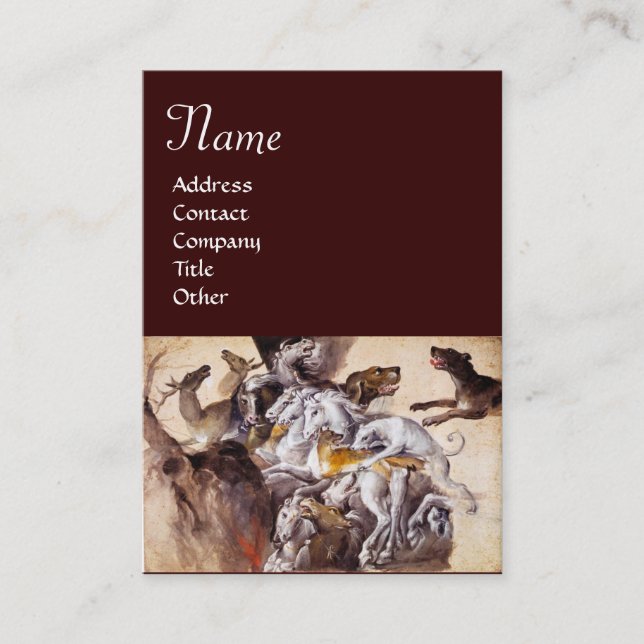 CARTE DE VISITE COMPOSITION AVEC DES ANIMAUX, CHEVAUX D'ÉLEVAGE, C (Devant)