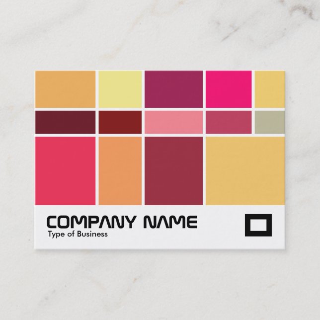 Carte De Visite Composition de couleur (Devant)