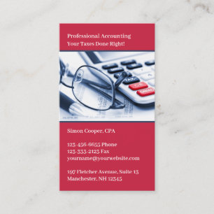 Carte de visite comptable