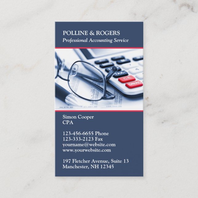Carte de visite comptable (Devant)
