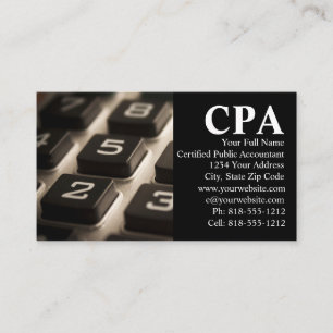 Carte De Visite Comptable certifié CPA Comptables Agréés