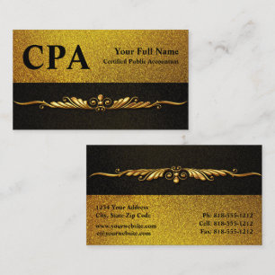 Carte De Visite Comptable certifié CPA Comptables Agréés