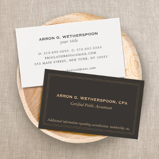 Carte de visite comptable CPA