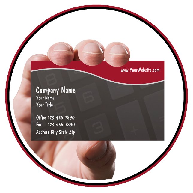 Carte De Visite Comptable CPA avec calculatrice (Créateur téléchargé)
