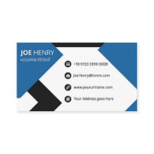 Comptable CPA bleu et blanc