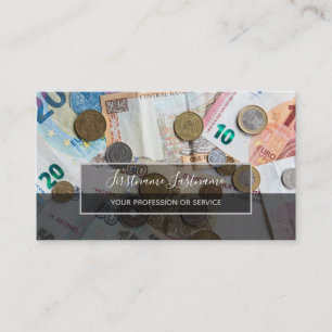 Carte De Visite Comptable fiscal et experts financiers euro bu eur