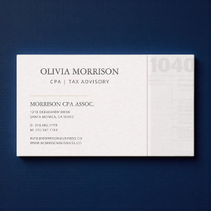 Carte De Visite Comptable fiscaliste professionnel CPA