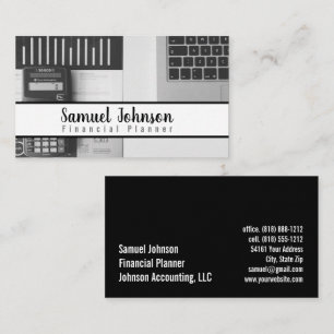 Carte De Visite Comptable Planificateur Financier Gestion de Patri