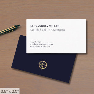 Carte De Visite Comptable simple et élégant CPA
