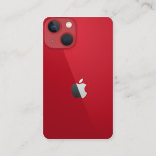 Carte De Visite Compte Instagram design de montage téléphone rouge