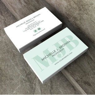 CARTE DE VISITE COMPTE SOCIAL PROFESSIONNEL DU MONOGRAMME DE COULE