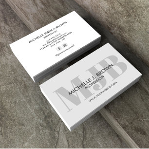 CARTE DE VISITE COMPTE SOCIAL PROFESSIONNEL DU MONOGRAMME DE COULE