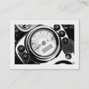 Carte De Visite Compteur de vitesse de moto (bordé)