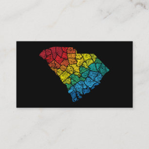 Carte De Visite comtés de couleur de la carolina du sud