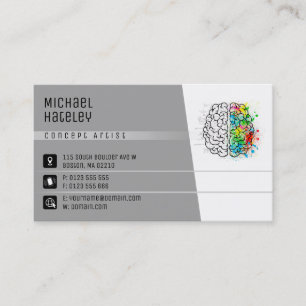 Carte De Visite Concept Artist   Consultant