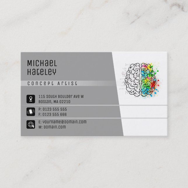 Carte De Visite Concept Artist | Consultant (Devant)