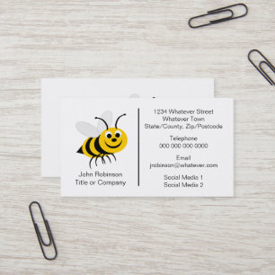 Carte De Visite Concepteur d'abeilles Apiculteur