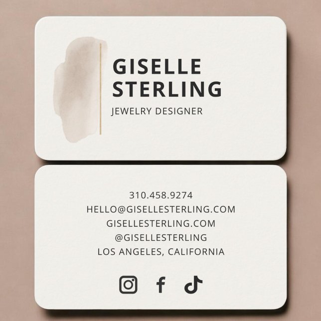 Carte De Visite Concepteur de bijoux (Créateur téléchargé)