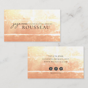 Carte De Visite Concepteur de bijoux artisanaux modernes