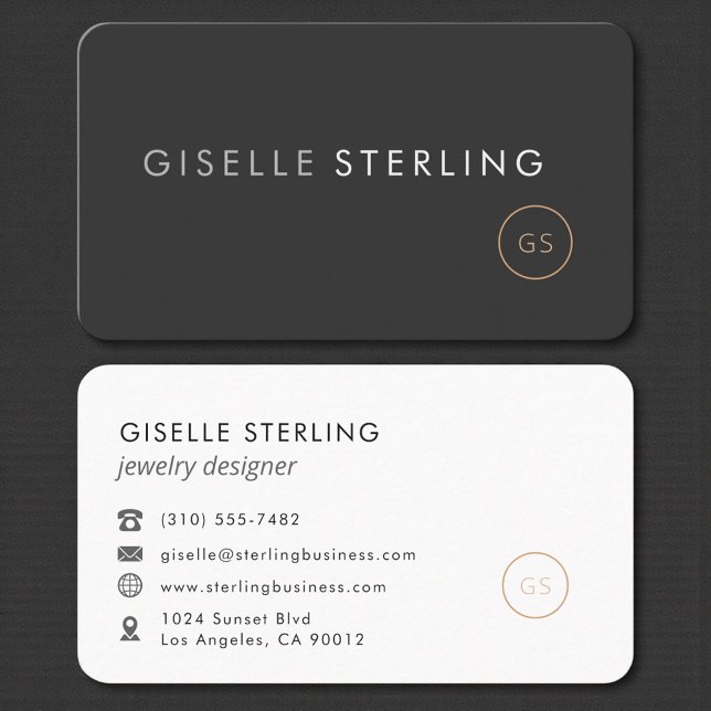 Carte De Visite Concepteur de Bijoux Professionnel (Créateur téléchargé)