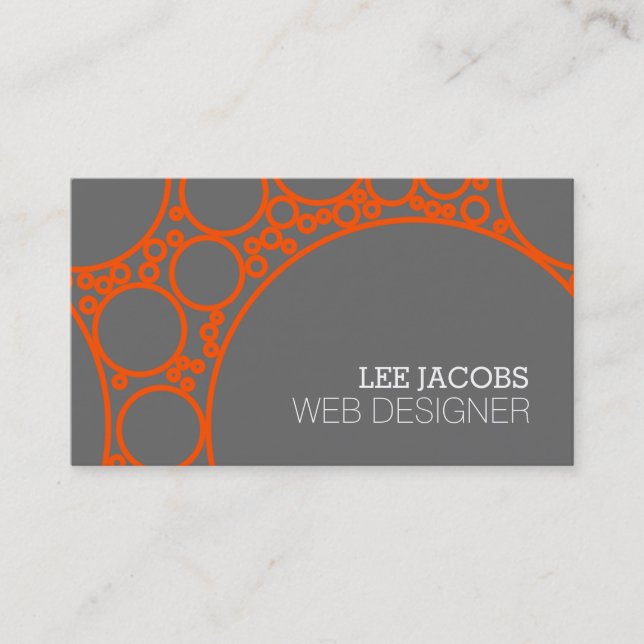 Carte De Visite Concepteur de développeur Web Tech Computer Progra (Devant)