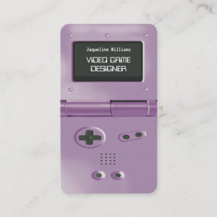 Carte De Visite Concepteur de jeux pour console de jeux vidéo rétr