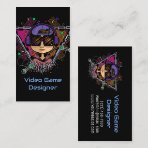 Carte De Visite Concepteur de jeux vidéo de gamer Boy