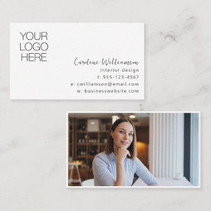 Carte De Visite Concepteur de logo minimaliste Photo Concepteur d'