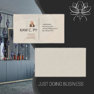 Carte De Visite Concepteur de logos graphiques professionnels élég