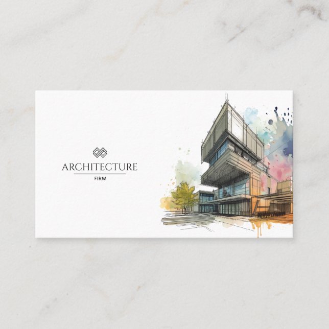 Carte De Visite Concepteur de marque de constructeur d'architecte  (Devant)