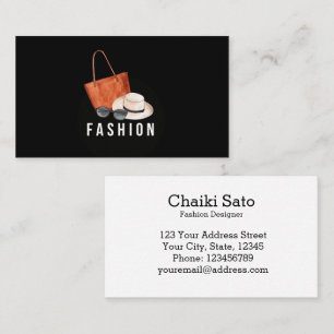 Carte De Visite Concepteur de mode aquarelle