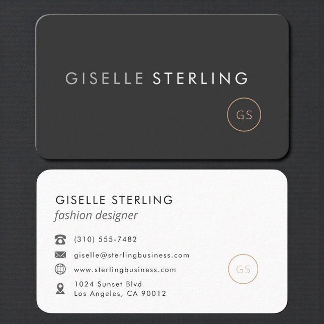 Carte De Visite Concepteur de mode professionnel (Créateur téléchargé)