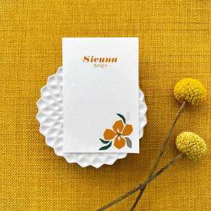 Carte De Visite Concepteur de paysages botaniques minimalistes en