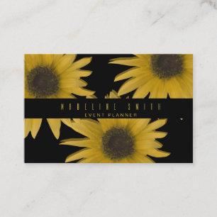 Carte De Visite Concepteur d'intérieur de tournesols 3D Jardin
